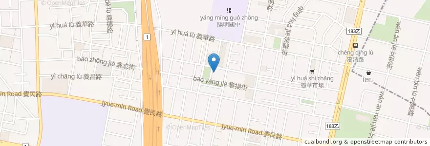 Mapa de ubicacion de 羅中廷診所 en Tayvan, Kaohsiung, 三民區.