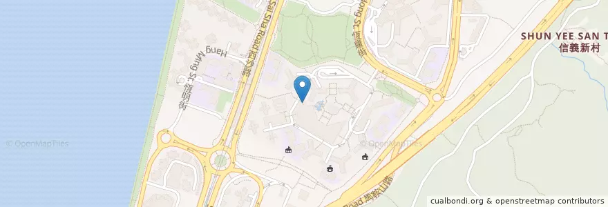 Mapa de ubicacion de 恆安市場 Heng On Market en Китай, Гонконг, Гуандун, Новые Территории, 沙田區 Sha Tin District.