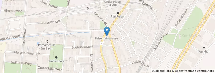 Mapa de ubicacion de Dieci Pizzakurier en İsviçre, Zürih, Bezirk Zürich, Zürich.