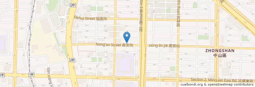 Mapa de ubicacion de 綠帯CAFE en 타이완, 신베이 시, 타이베이시, 중산 구.