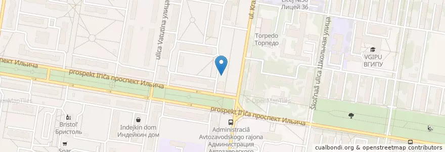 Mapa de ubicacion de Farmani en Russia, Circondario Federale Del Volga, Нижегородская Область, Городской Округ Нижний Новгород.