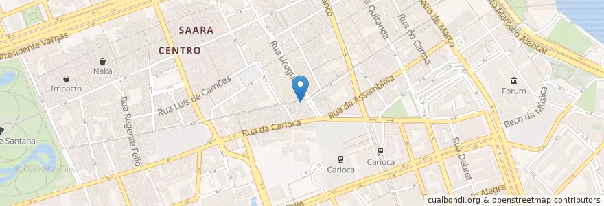 Mapa de ubicacion de Casa Cavé en 브라질, 남동지방, 리우데자네이루, Região Geográfica Imediata Do Rio De Janeiro, Região Metropolitana Do Rio De Janeiro, Região Geográfica Intermediária Do Rio De Janeiro, 리우데자네이루.