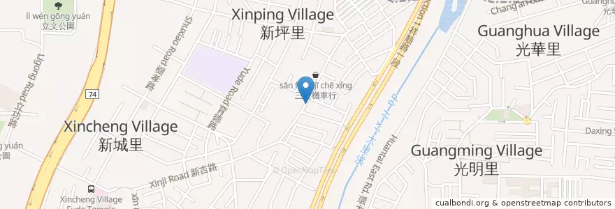 Mapa de ubicacion de 古早味蚵嗲 en Taiwan, 臺中市, 太平區.