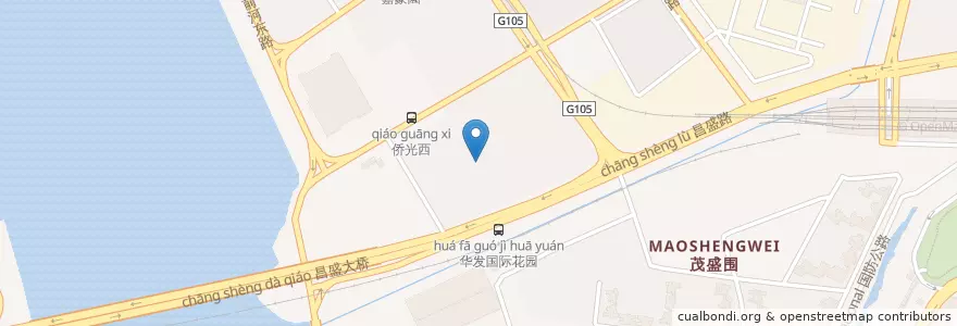 Mapa de ubicacion de 小凉亭 en Cina, Guangdong, 珠海市, 香洲区.