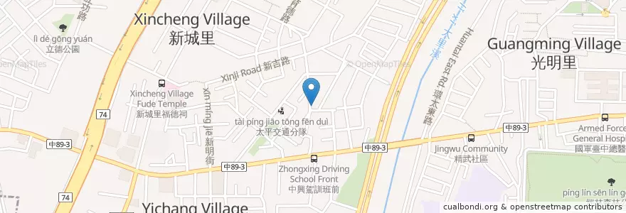Mapa de ubicacion de 順現炒 en Taiwan, Taichung, 太平區.