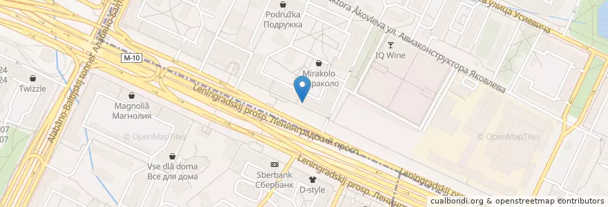 Mapa de ubicacion de К литру литр en Rusland, Centraal Federaal District, Moskou, Северный Административный Округ, Район Сокол, Район Аэропорт.