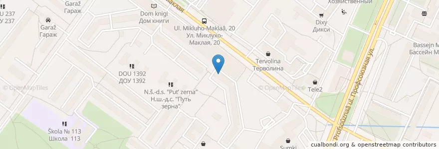 Mapa de ubicacion de Big Ben en Rússia, Distrito Federal Central, Москва, Юго-Западный Административный Округ, Район Коньково.