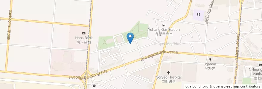 Mapa de ubicacion de 영현교회 en Zuid-Korea, 인천, 부평구.