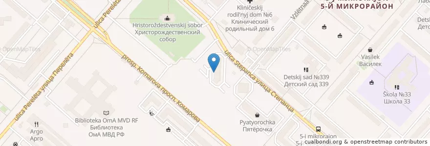 Mapa de ubicacion de Академия здоровья en ロシア, シベリア連邦管区, オムスク州, オムスク地区, オムスク管区.
