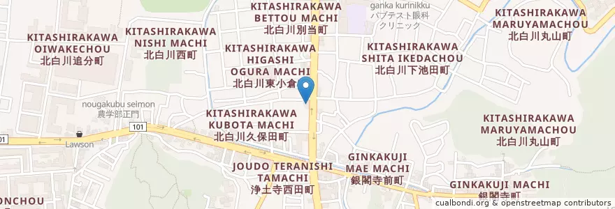 Mapa de ubicacion de World Coffee en اليابان, 京都府, 京都市, 左京区.