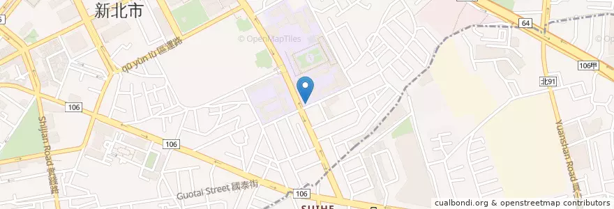 Mapa de ubicacion de 海山高中 en Taïwan, Nouveau Taipei, Panchiao.