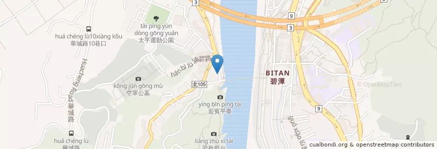 Mapa de ubicacion de 碧潭西岸 en Taiwan, 新北市, 新店區.
