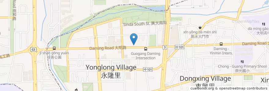 Mapa de ubicacion de 陳家屯牛肉麵 en تایوان, تایچونگ, 大里區.