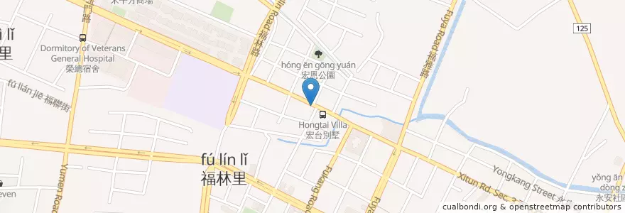 Mapa de ubicacion de 開源社 雞排連鎖專賣店 中科店 en 臺灣, 臺中市, 西屯區.