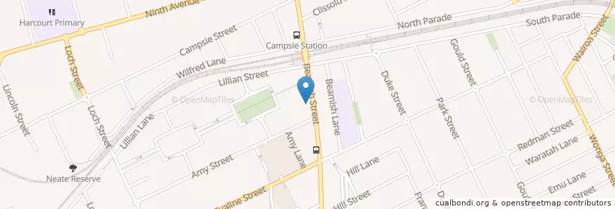 Mapa de ubicacion de Westpac en オーストラリア, ニューサウスウェールズ, Canterbury-Bankstown Council, Sydney.
