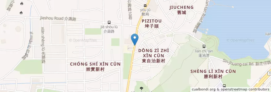 Mapa de ubicacion de 陽明眼科 en Taiwan, Kaohsiung, 左營區.