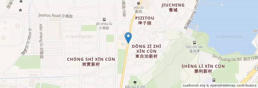 Mapa de ubicacion de 達美樂 en Taiwán, Kaohsiung, 左營區.