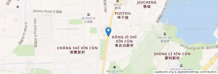 Mapa de ubicacion de 必勝客 en Taïwan, Kaohsiung, 左營區.