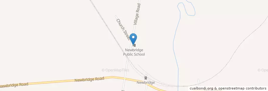 Mapa de ubicacion de Newbridge Public School en Australia, New South Wales, Blayney Shire Council.