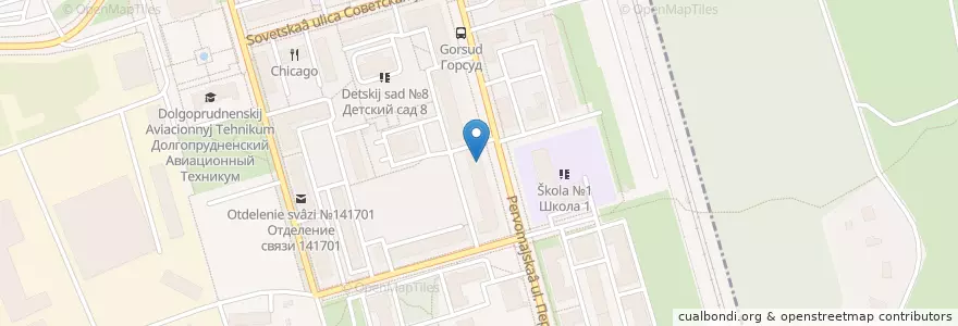 Mapa de ubicacion de Мак-Дак en Rusland, Centraal Federaal District, Oblast Moskou, Городской Округ Долгопрудный.