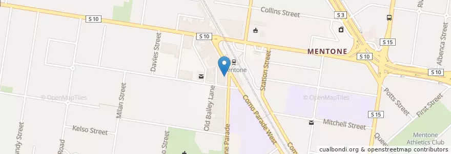 Mapa de ubicacion de Charcoal Chicken & Souvlaki Bar en Avustralya, Victoria, City Of Kingston.