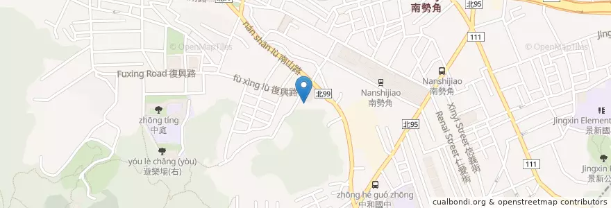 Mapa de ubicacion de 新北市中和區復興大樓地下停車場 en Taiwan, New Taipei, Zhonghe District.