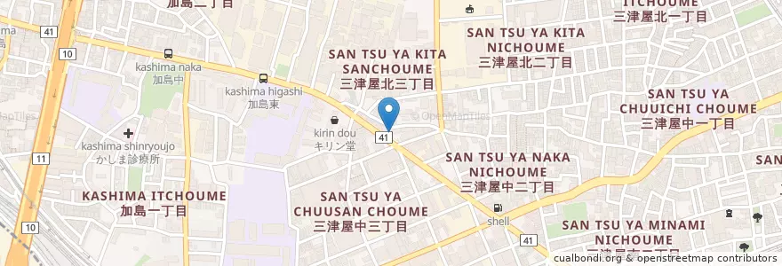 Mapa de ubicacion de 桐麺 本店 en Japon, Préfecture D'Osaka, 大阪市, 淀川区.