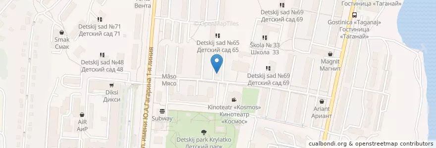 Mapa de ubicacion de Злат-ТВ en ロシア, ウラル連邦管区, チェリャビンスク州, ズラトウスト管区.