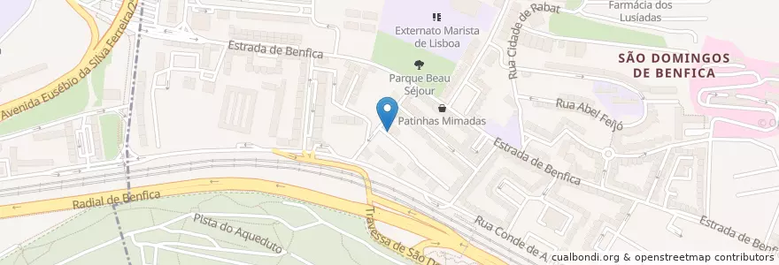 Mapa de ubicacion de Art en Portugal, Área Metropolitana De Lisboa, Lisbon, Grande Lisboa, Lisbon, São Domingos De Benfica.