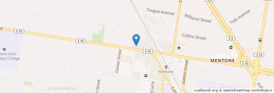 Mapa de ubicacion de Thai Village en Australie, Victoria, City Of Kingston.