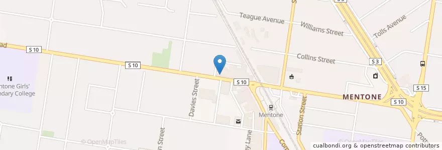 Mapa de ubicacion de The Grazery en Австралия, Виктория, City Of Kingston.