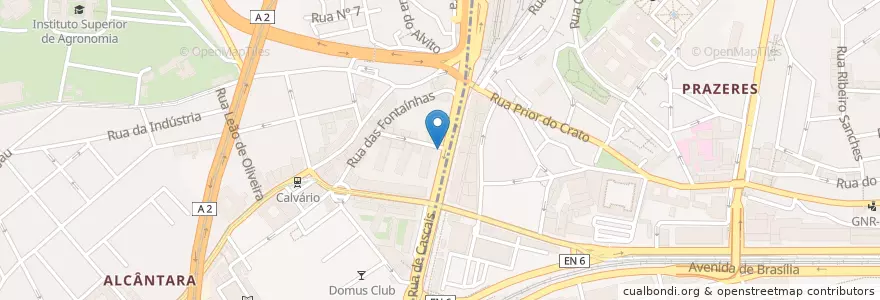 Mapa de ubicacion de LSB-00201 en ポルトガル, Área Metropolitana De Lisboa, Lisboa, Grande Lisboa, リスボン, Estrela.