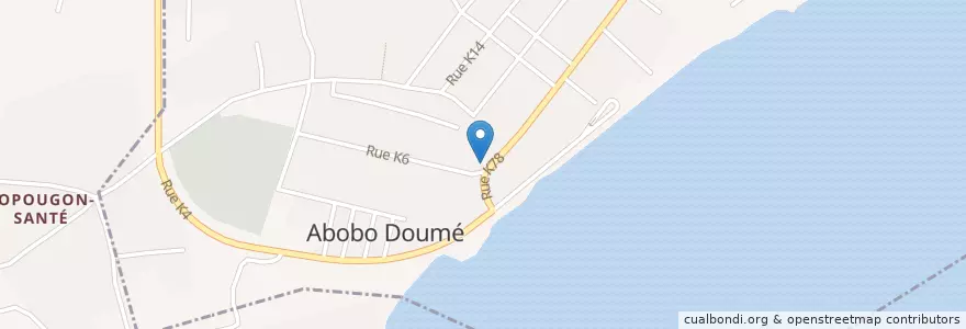 Mapa de ubicacion de Pharmacie Saint Étienne en Costa Do Marfim, Abidjan.