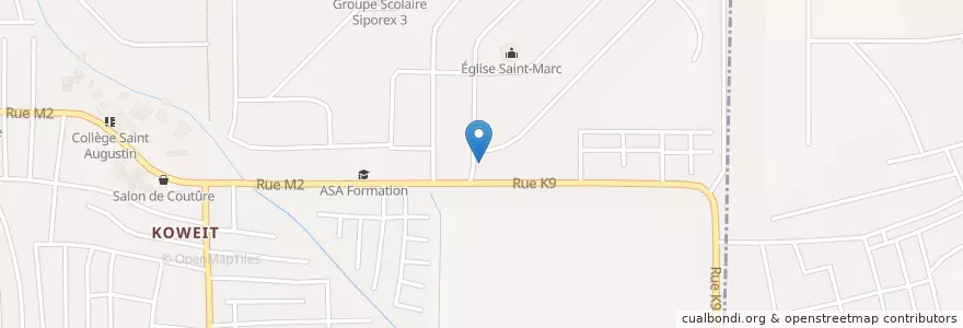 Mapa de ubicacion de Collège Djedje Abel en 科特迪瓦, 阿比让, Yopougon.