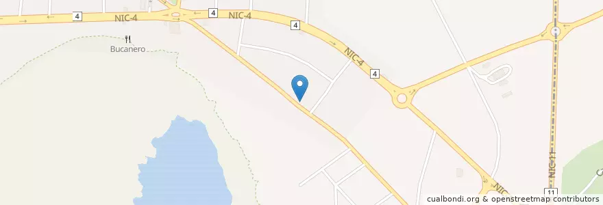 Mapa de ubicacion de Bar y Restaurante Paradise en Nicaragua, Masaya, Nindirí (Municipio).