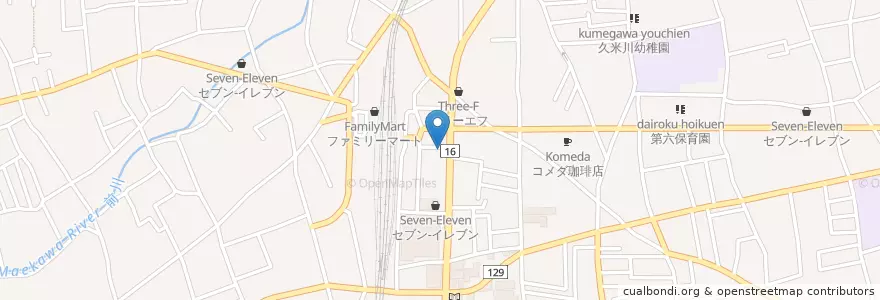 Mapa de ubicacion de 村さ来 en Япония, Токио, Хигасимураяма.