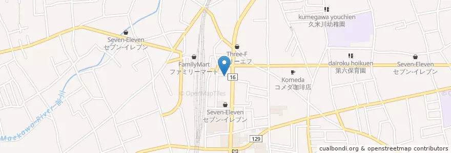 Mapa de ubicacion de ゆーもあ en Japan, Tokyo, Higashimurayama.