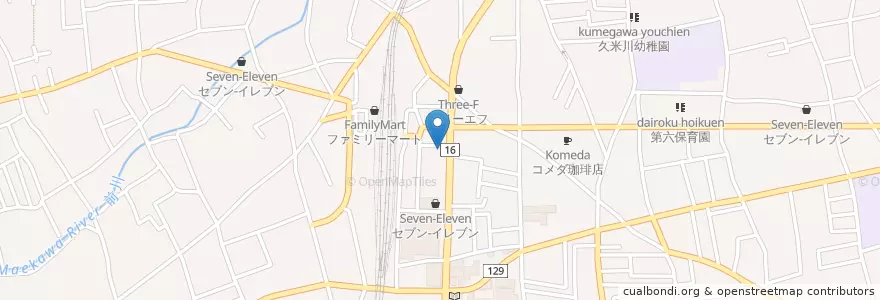 Mapa de ubicacion de 八国山 en 日本, 東京都, 東村山市.