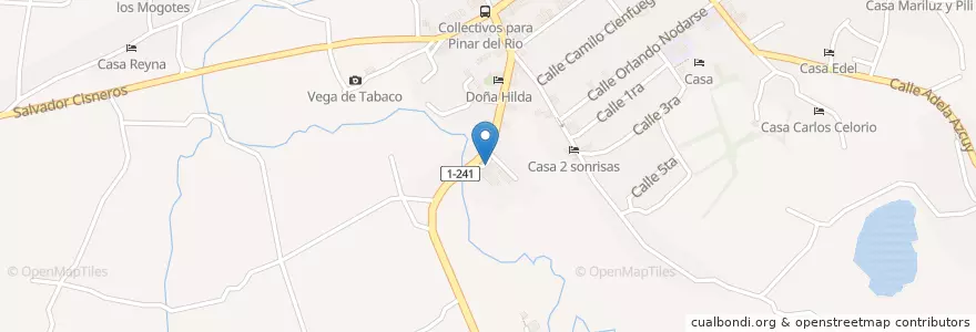 Mapa de ubicacion de Escuela Secundaria Básica en Küba, Pinar Del Río, Viñales.