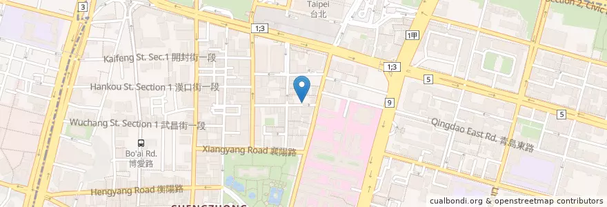 Mapa de ubicacion de 露易莎 en 臺灣, 新北市, 臺北市, 中正區.