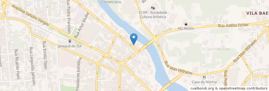 Mapa de ubicacion de Fórmula Certa Farmácia de Manipulação en Brazil, South Region, Santa Catarina, Região Geográfica Intermediária De Joinville, Microrregião De Joinville, Jaraguá Do Sul.