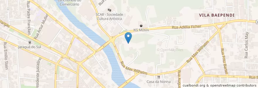Mapa de ubicacion de Restaurante Típico Hersing Haus en برزیل, منطقه جنوب برزیل, سانتا کاتارینا, Região Geográfica Intermediária De Joinville, Microrregião De Joinville, Jaraguá Do Sul.