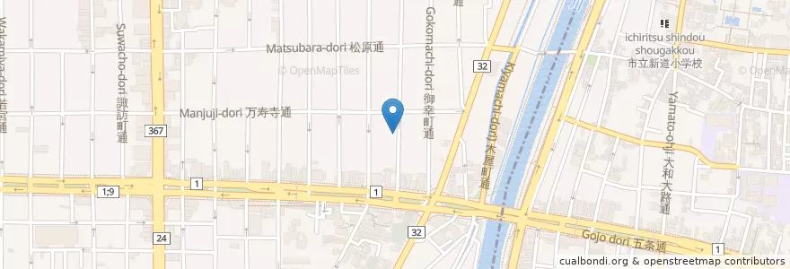 Mapa de ubicacion de すずなり en ژاپن, 京都府, 京都市, 下京区.