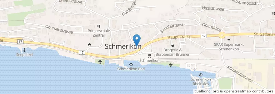 Mapa de ubicacion de Jennifer's Sternen-Bar en Schweiz, Sankt Gallen, Wahlkreis See-Gaster, Schmerikon.