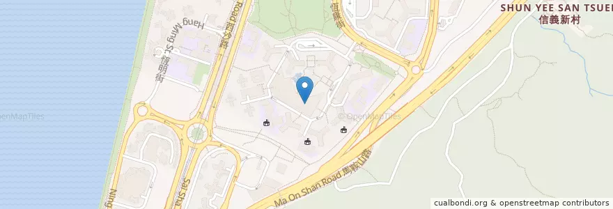 Mapa de ubicacion de 恆安商場停車場 en 中国, 香港, 广东省, 新界, 沙田區.