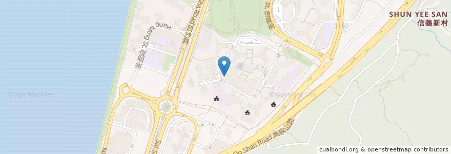 Mapa de ubicacion de 恆安郵政局 Heng On Post Office en Китай, Гонконг, Гуандун, Новые Территории, 沙田區 Sha Tin District.