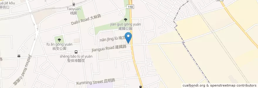 Mapa de ubicacion de 85度C en Taiwan, Taoyuan, Taoyuan.