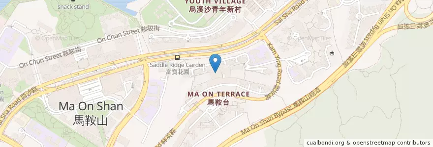 Mapa de ubicacion de 富寶街市 Saddle Ridge Garden Market en 中国, 香港, 広東省, 新界, 沙田區 Sha Tin District.