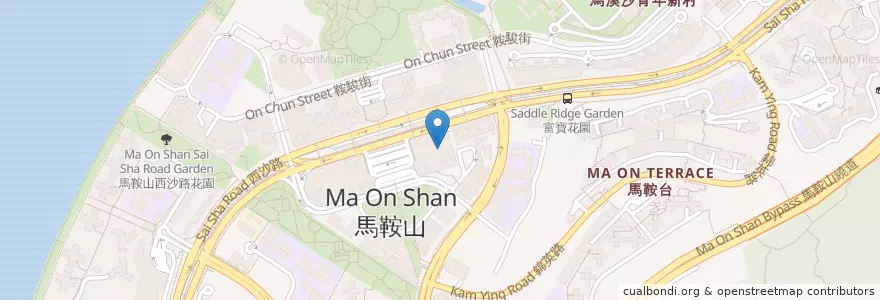 Mapa de ubicacion de 莆田 Putien en Китай, Гонконг, Гуандун, Новые Территории, 沙田區 Sha Tin District.