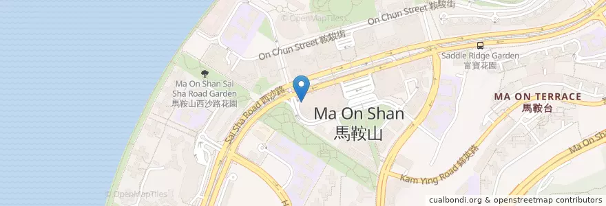 Mapa de ubicacion de 譽粵菜 Yu Restaurant en China, Hong Kong, Guangdong, Wilayah Baru, 沙田區 Sha Tin District.